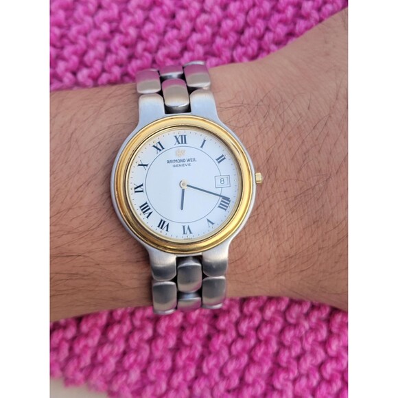 Vintage Raymond Weil Geneve Men's Watch | 36mm | Swiss Made Quartz Two-Tone - Picture 8 of 8
